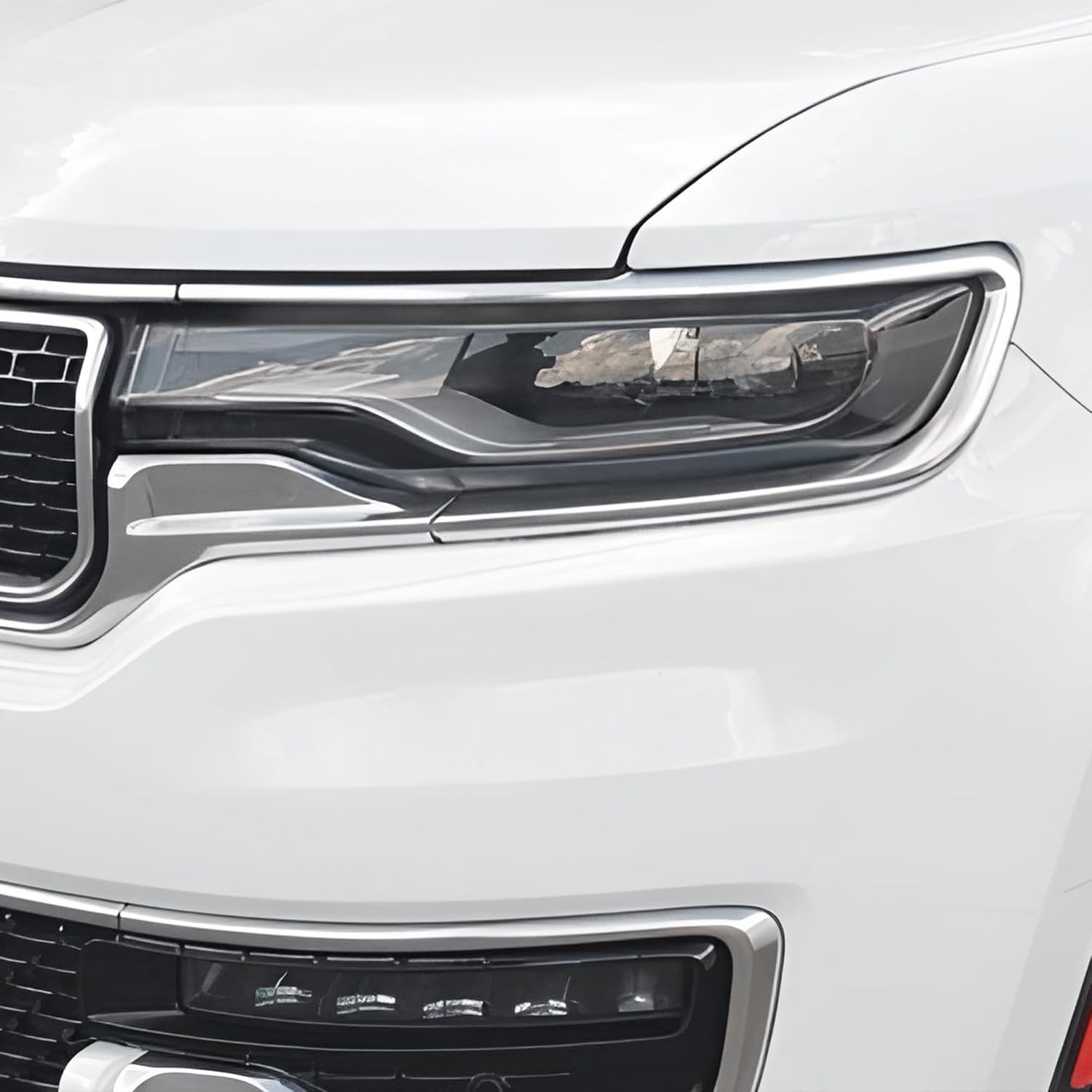 BOGAR TECH DESIGNS Full Headlight Head Light PPF Kit Compatible with Jeep Wagoneer 2020-2025, Clear Bra