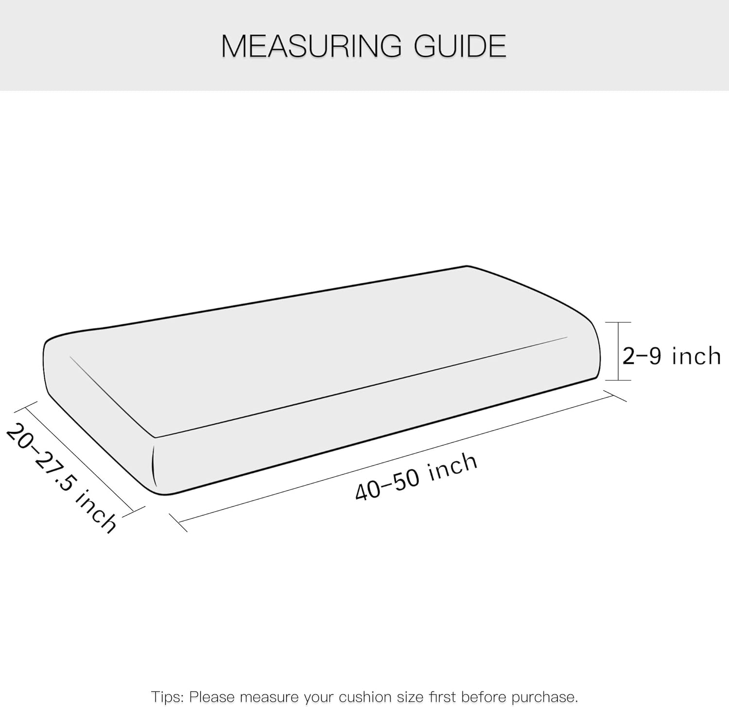 Yates Home PU Leather Couch Sofa Cushion Slipcover Water-Proof Elastic Chair RV Seat Covers Loveseat Sofa Furniture Protector Slip Cover for Settee Seater Replacement in Living Room（Loveseat, Black）