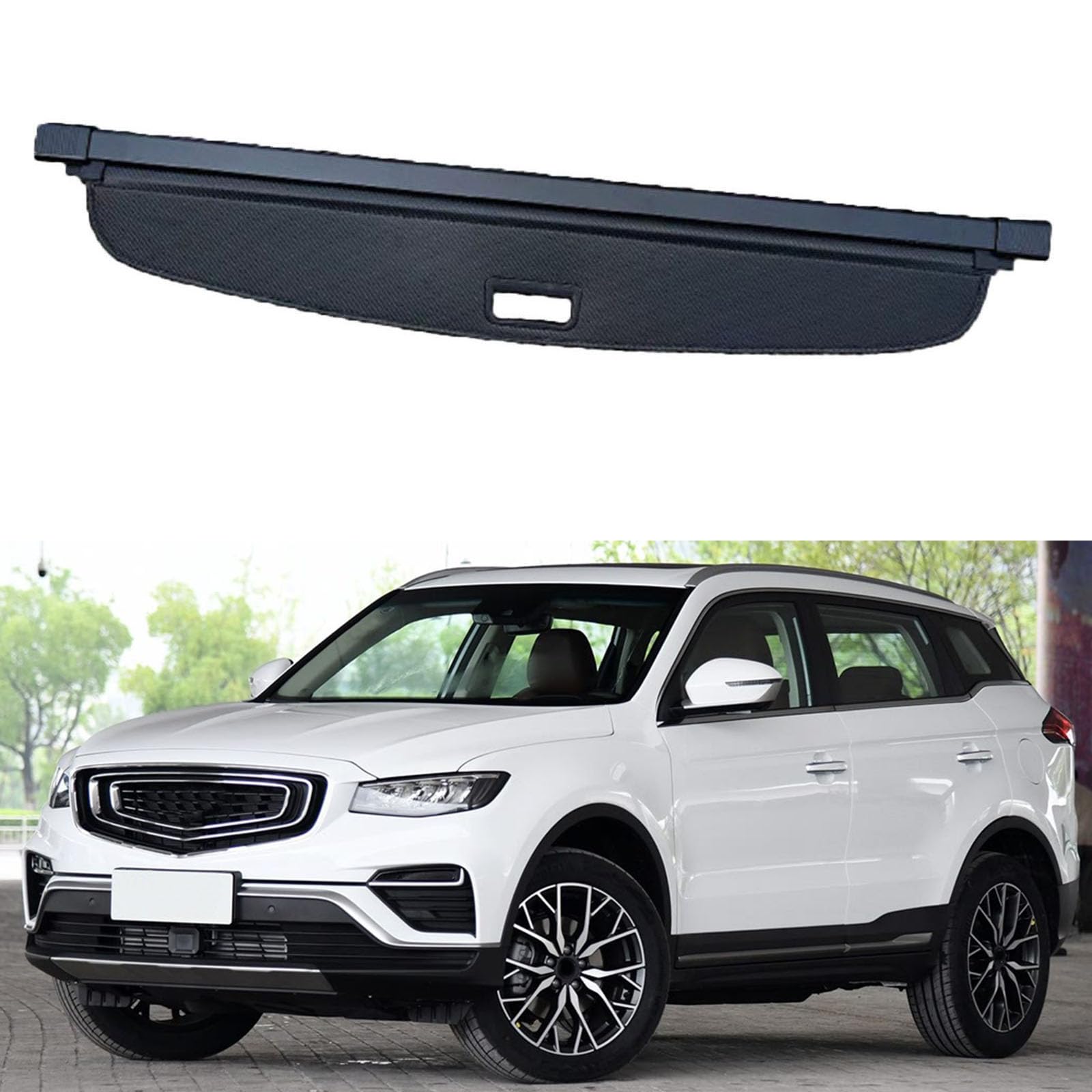 SXLGDW Car Retractable Rear Trunk Parcel Shelf,Compatible with Geely Atlas Pro Boyu Pro 2020-2023,Car parts