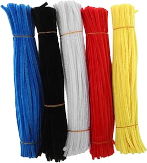SHINEOFI 500piezas Limpiapipas Para Manualidades Tallos De Chenilla Hechos Mano Alambre Flexible Para Flores y Artesanía Juguete De Fiesta Colores