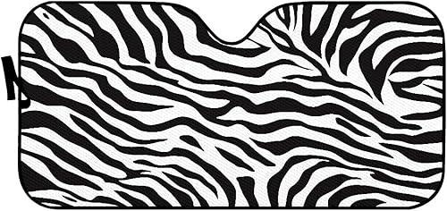 Vista 15 de CLOHOMIN Parasol personalizado para parabrisas de automóvil, diseño de leopardo, piña, limón, bloquea los rayos UV, protector de visera solar