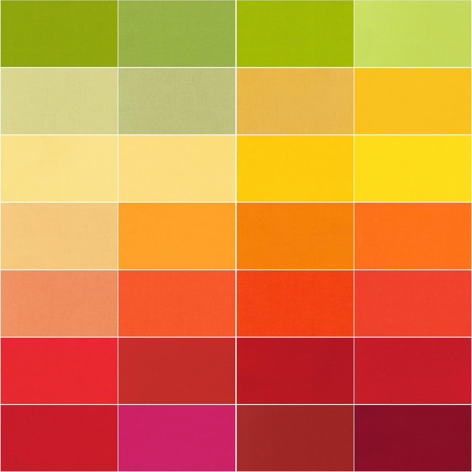 Christa Watson Kona Cotton Solids Designer Palette Series Roll Up 40 2.5-inch Strips Jelly Roll Robert Kaufman Fabrics RU-485-40