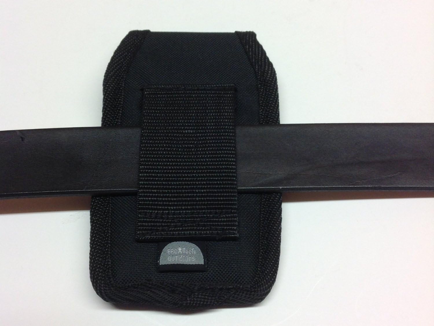 iPhone 5,6,7,8,10,11,12,13 and 14 Belt Holster Fits with or Without Thin Protective Silicone or Plastic Cover. Belt Loop Cell Phone Nylon Holster NO Clips to Break