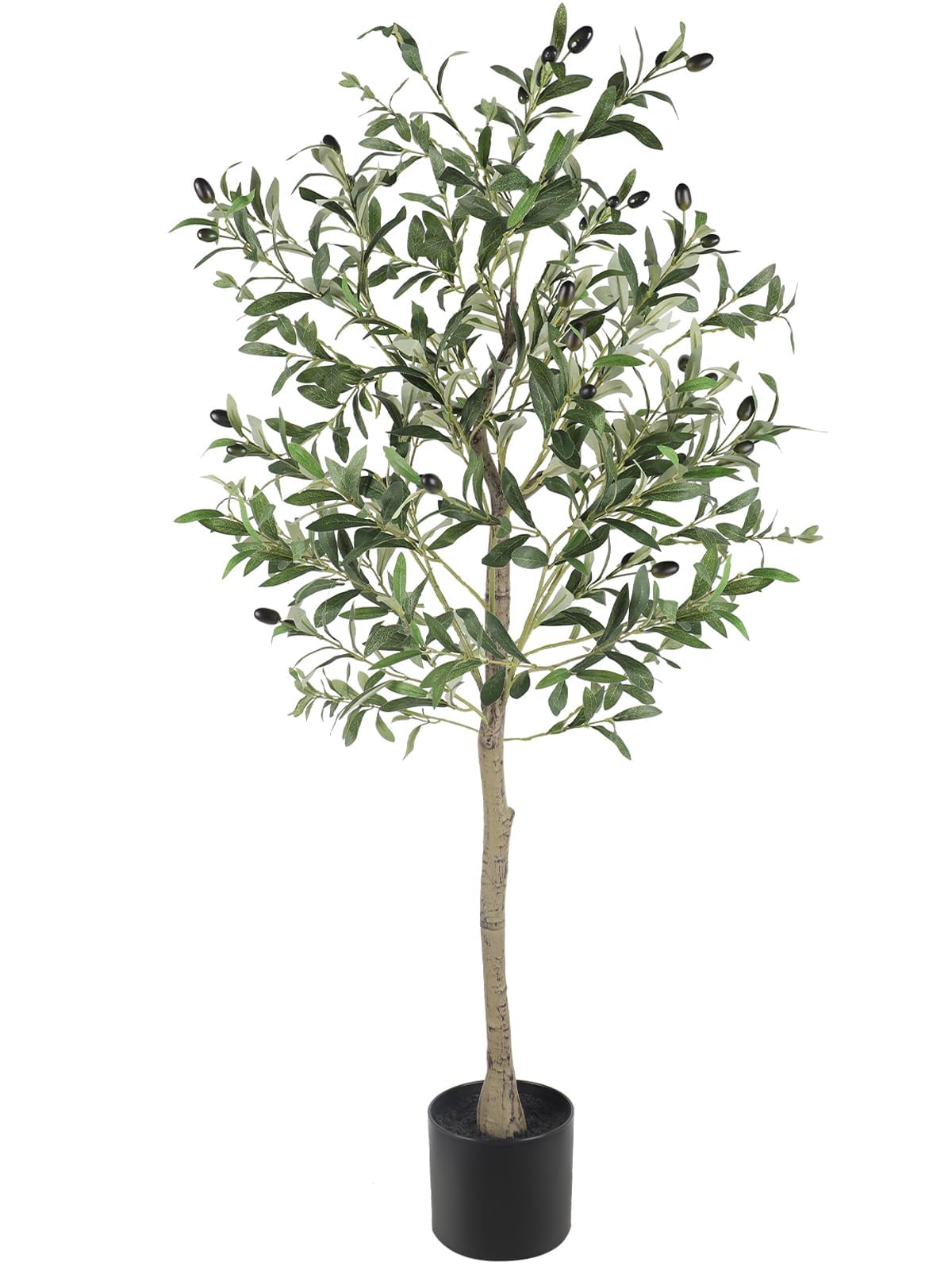 YOLEO Olivier Artificiel 120 cm Plante Artificielle Plantes Artificielles Grandes Olivier Artificiel Arbre Artificiel comme Vrai pour Salon Chambre à Coucher Bureau Décoration