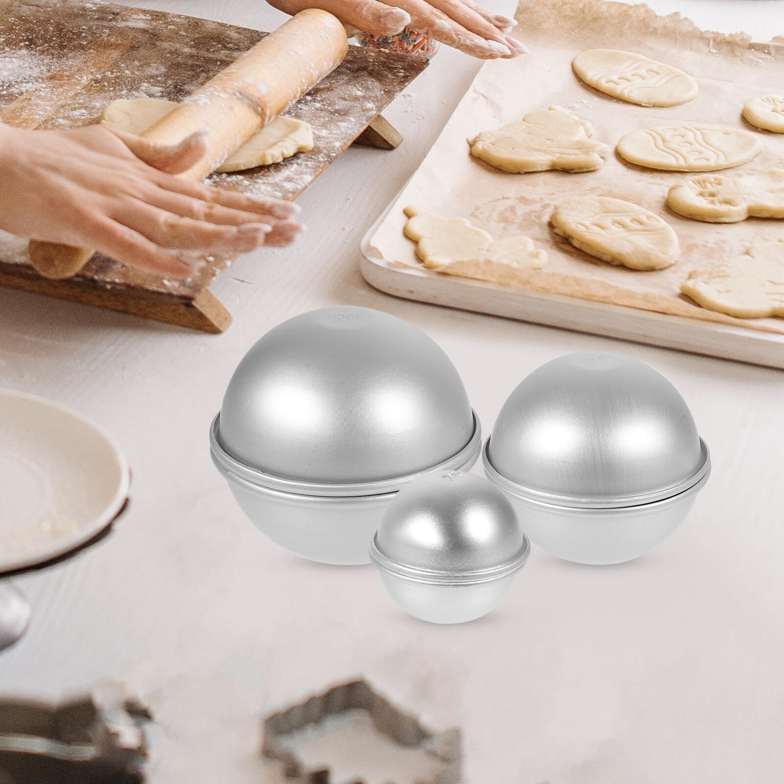 Moule Demi-sphère en Alliage D’aluminium 12 Pièces