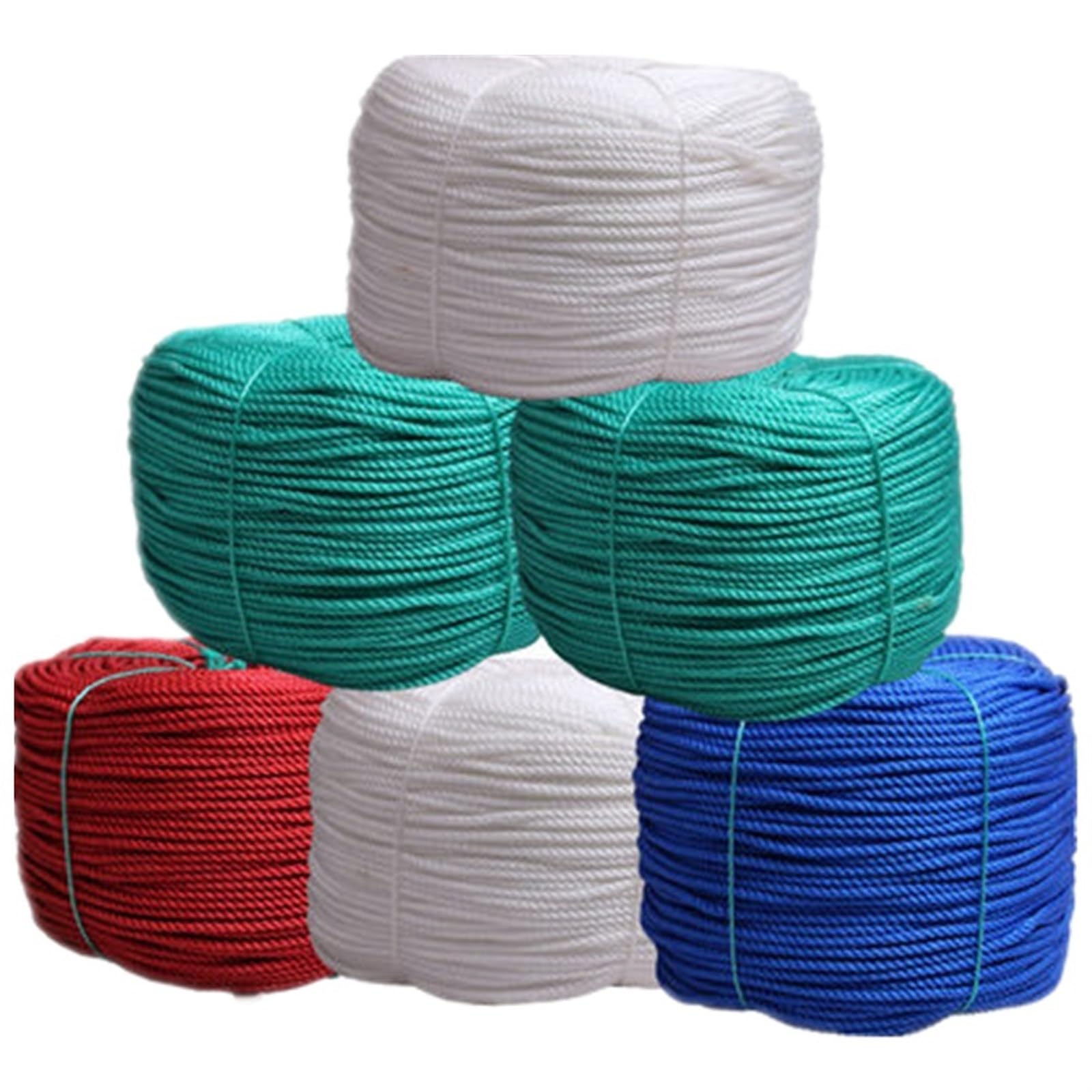 Garten Schnur 1/2/3/5/7/8/10/12/14mm/1000g/teile PE Hängende Sämling Polyethylen Seil Kunststoff Nylon Fischernetz Seil Weiß Blau Rot Bindung (Color : 4mm red 1kg)