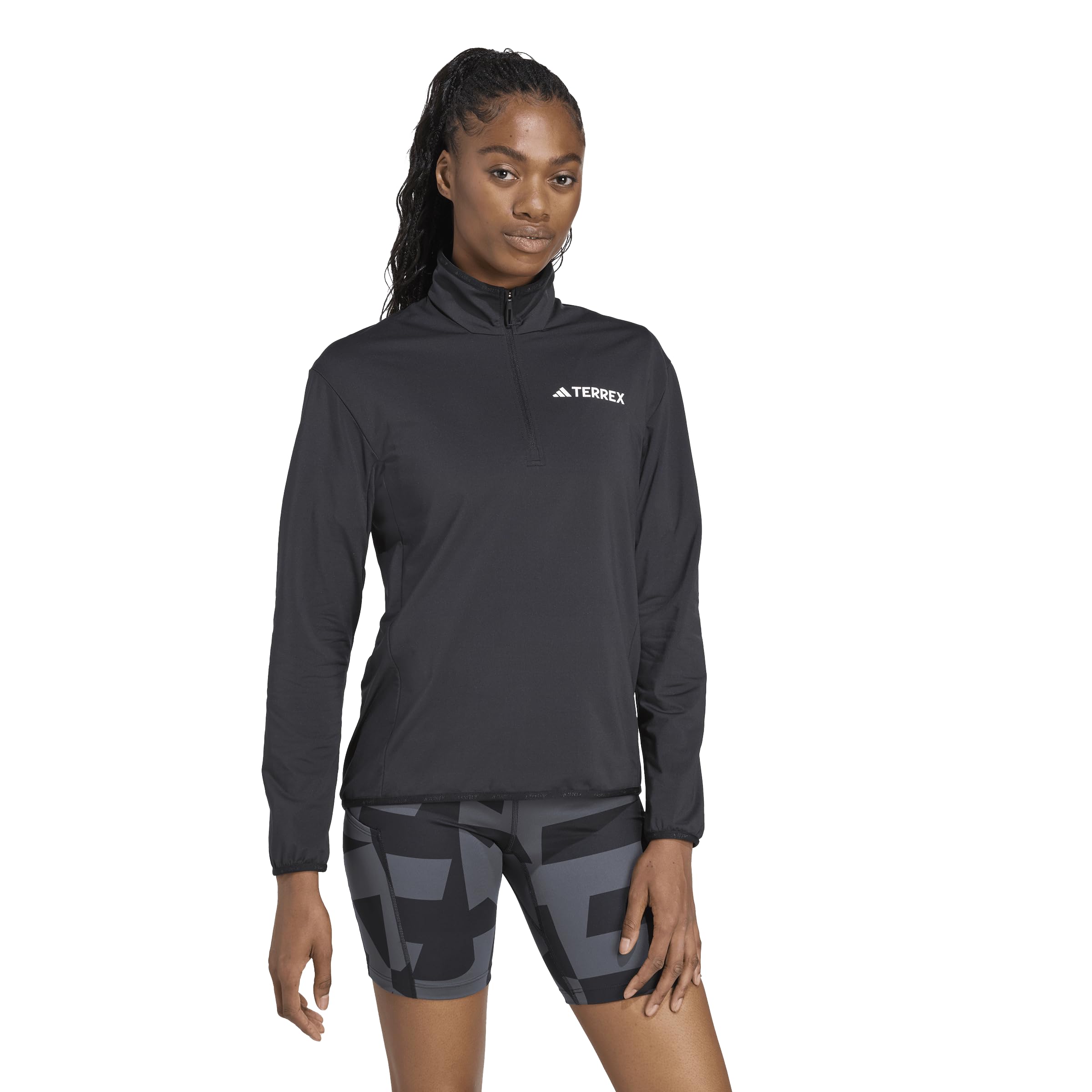 adidas Mujer Terrex Multi CLIMAWARM Half Zip Tech Fleece Jacket