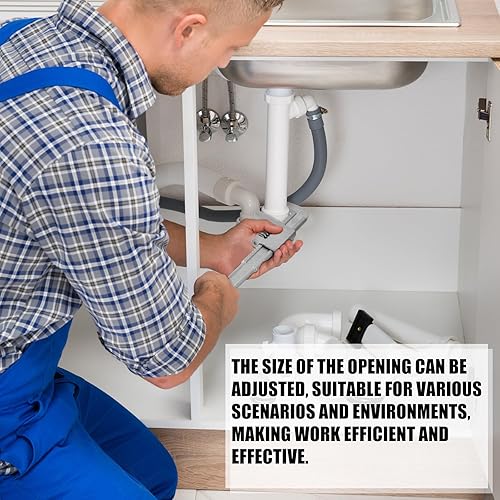 Miniatura 5 de Lasnten Llave automotriz, 2 llaves grandes ajustables para automóviles, se adaptan a una variedad de tamaños de sujetador, apertura de gran diámetro