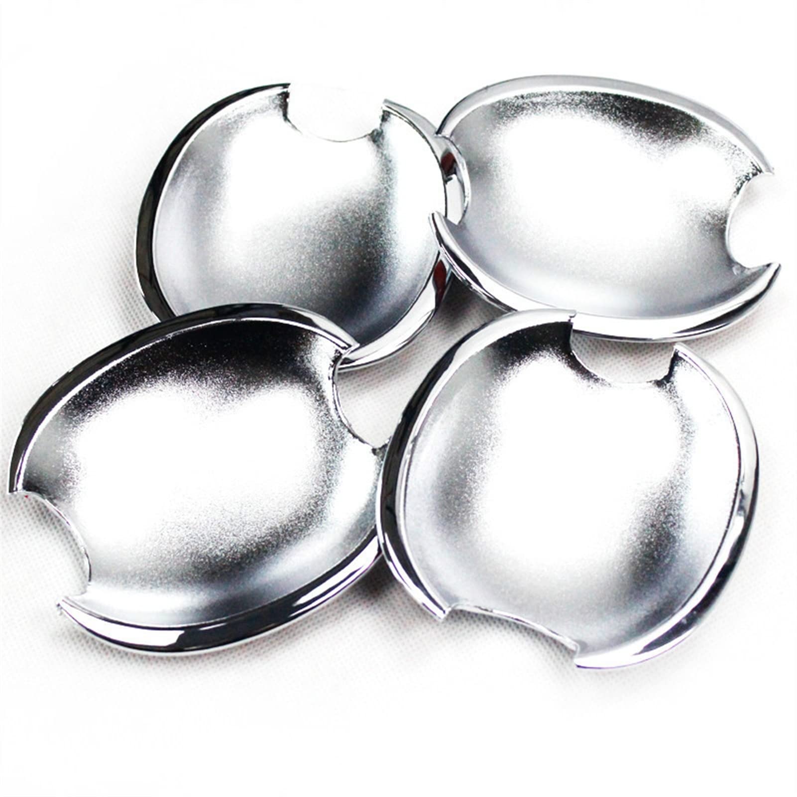 FAHBSTR Exterior Door Handle Cover for Jetta 2012-2015 Carbon Fiber Chrome Car Door Handle Cover Cup Bowl Trim(1)