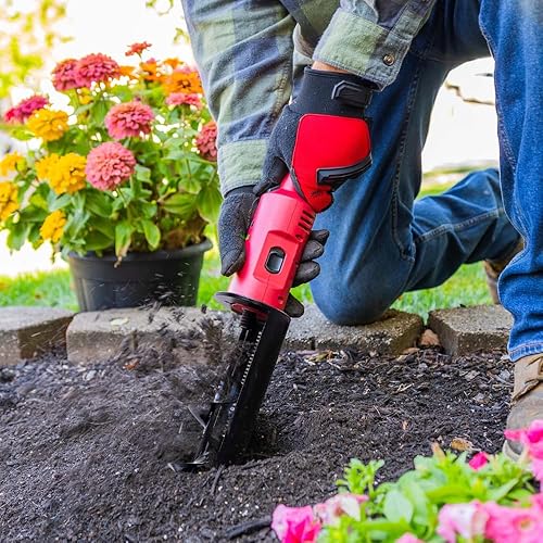 Miniatura 6 de Pala manual eléctrica con barrena y apagado de seguridad para jardinería, paisajismo y plantación - Batería de 12 voltios y cargador incluidos
