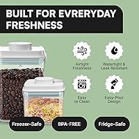 Vista 2 de Bop Top - Recipientes herméticos de almacenamiento de alimentos con tapa, paquete múltiple Juegos de recipientes de cocina Recipiente hermético