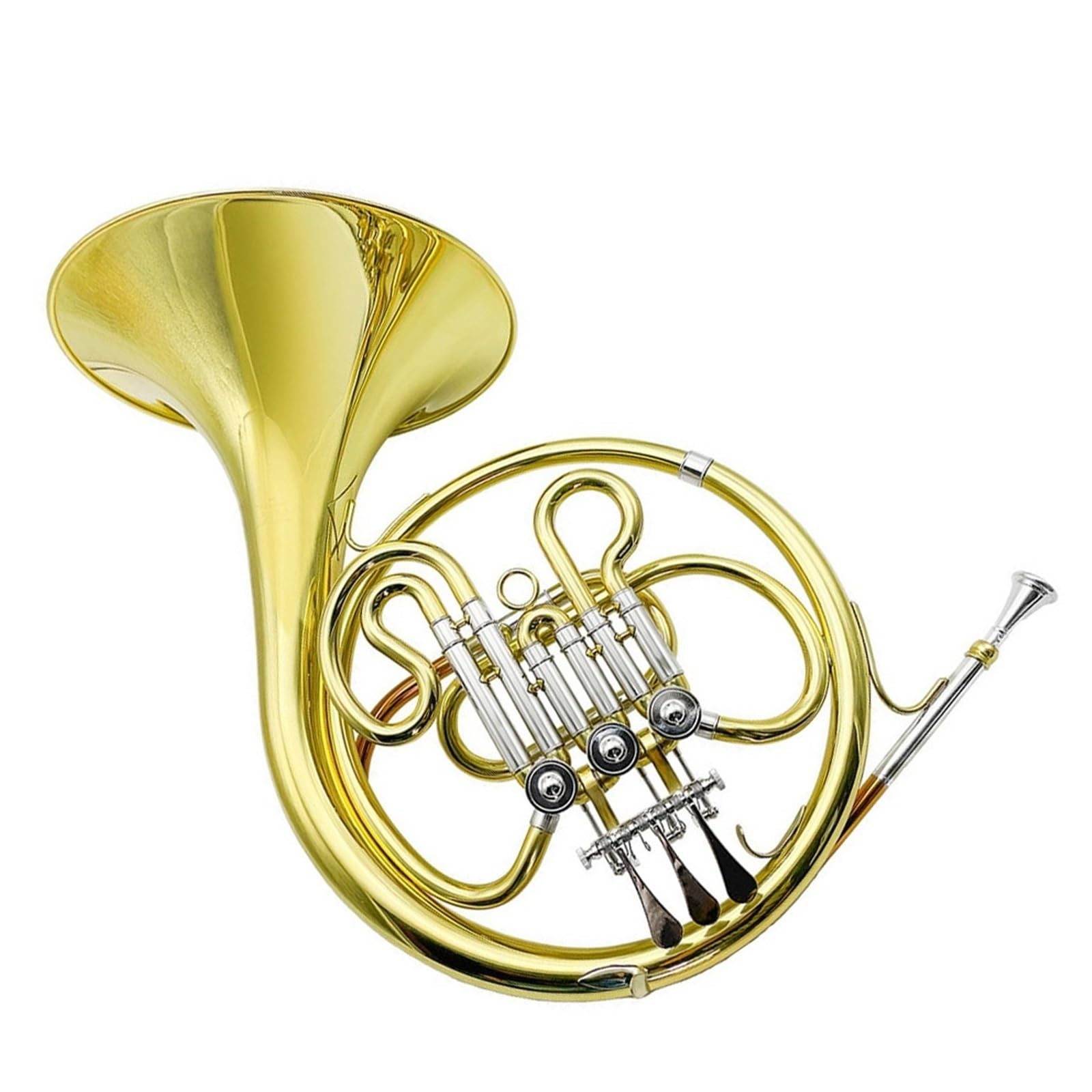 Trompa Profesional Francesa Amante De La Música Profesional Trompa Francesa Si Bemol Instrumento De Viento Metal De Una Sola De Tres Teclas