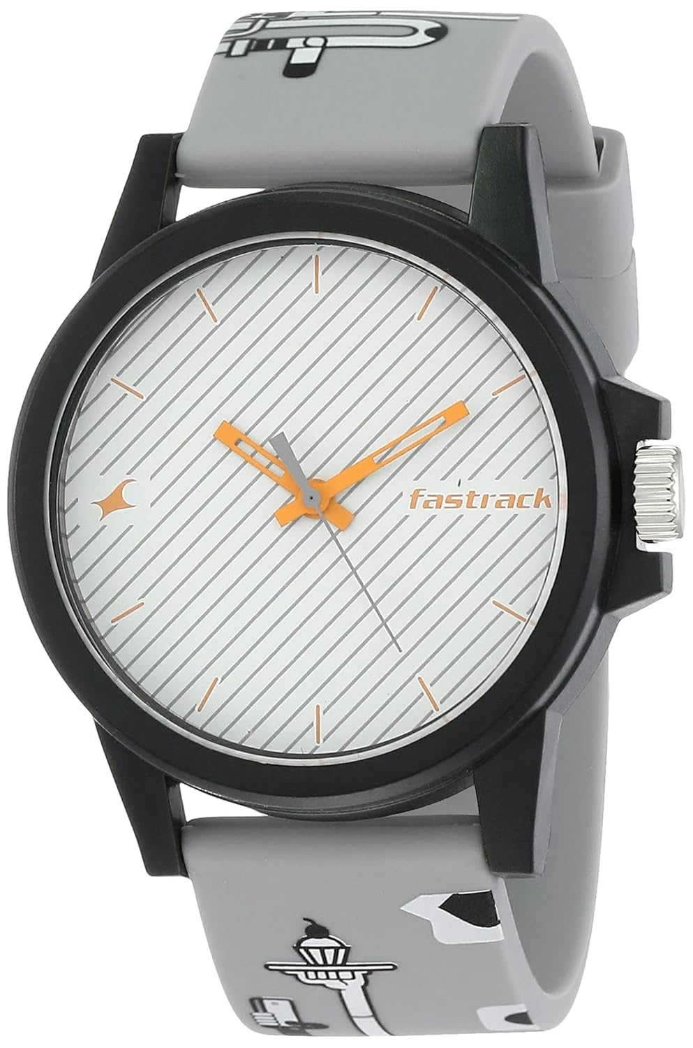 Fastrack Tees Analog White Dial UnisexAdult Watch68012PP06 Amazon