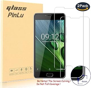 pinlu 2 Pack Film Protection en Verre trempé Écran Protecteur Vitre pour Acer Liquid Z6 Plus (5.5 Pouce) Glass Protector Haute Transparence, Super Résistant, sans Bulles d air [0.26mm/9H]