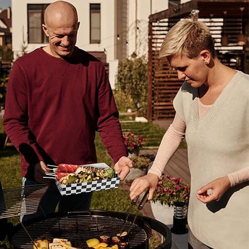 Miniatura 5 de 60 unidades de suministros para fiesta de carnaval, 4 cajas de comida de esquina, bandejas de aperitivos de noche de películas, bandejas de papel