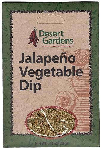 Desert Gardens Mezcla de salsa de verduras de jalapeño (paquete de 4)
