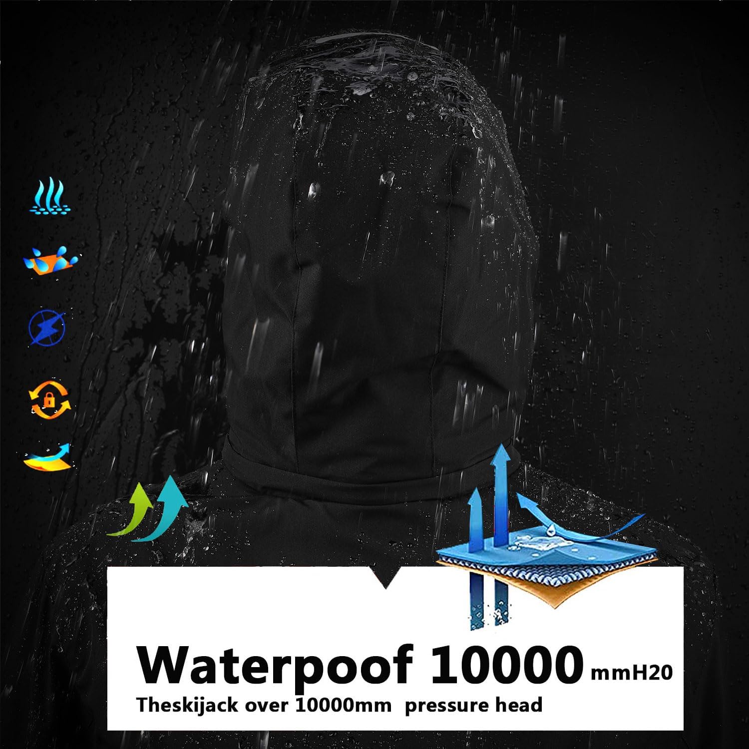 Boy's Waterproof Ski Jacket Warm Winter Snow Coat Kids Fleece Snowboarding Jackets Thick Hooded Windproof Coats - Image 6