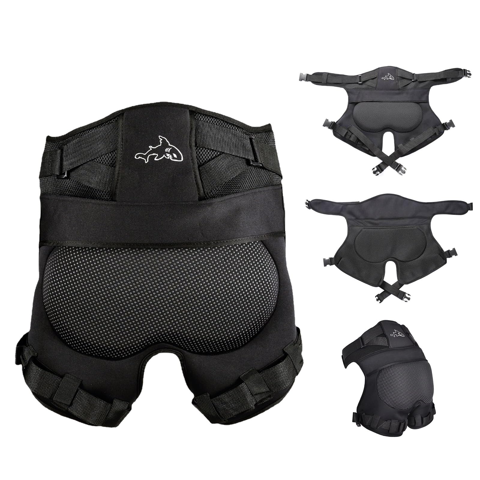 Gepolsterte Schutz-Shorts, Protektorenhose für Kinder/Jugend/Erwachsene, 3D Gepolsterte Shorts für Skateboarden, Snowboarden, Skaten, Rollschuhlaufen und Radfahren (L(75-100kg))