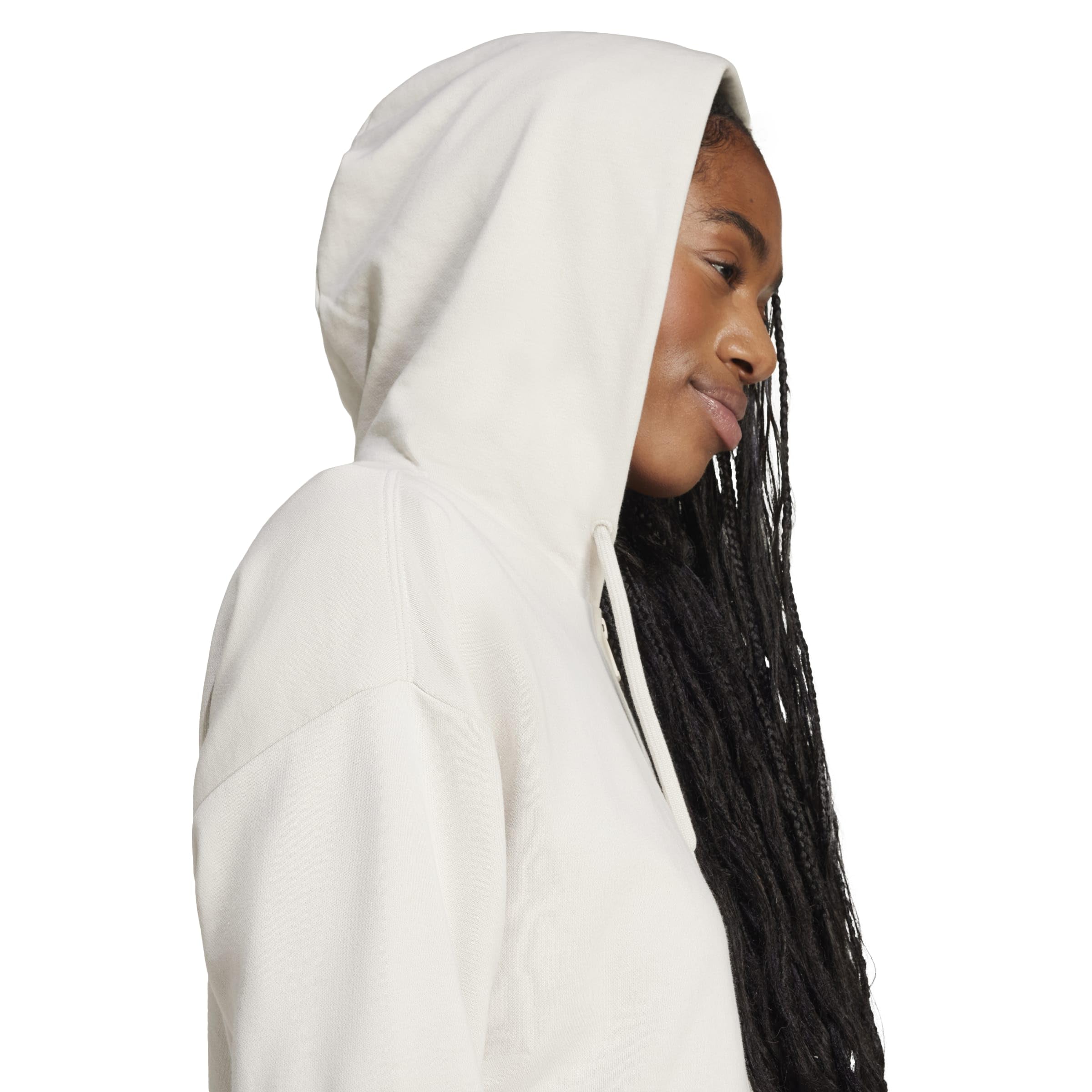 adidas Kobiety ESSENTIALS LINEAR FULL ZIP FRENCH TERRY HOODIE, wonder alumina/white, S