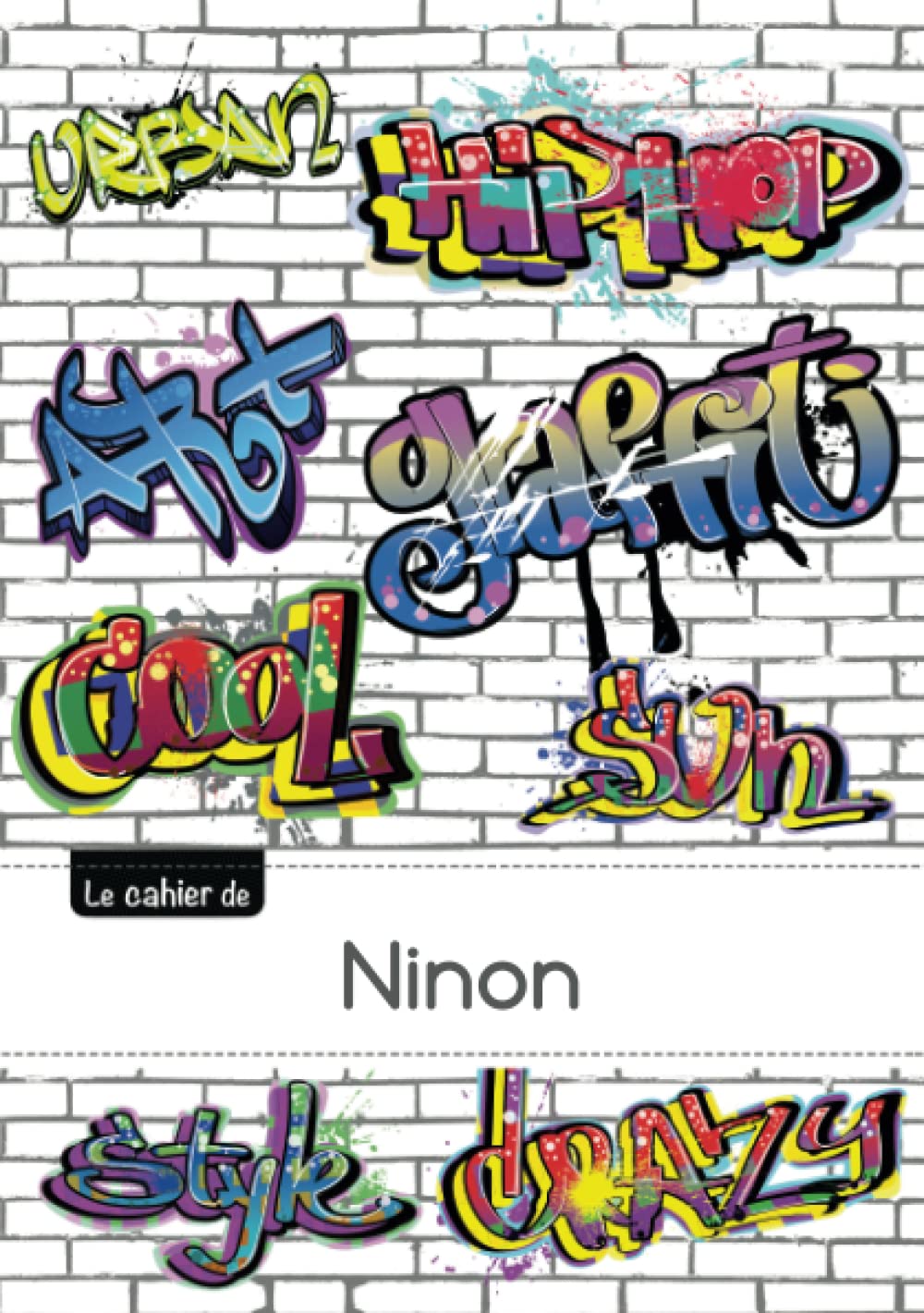 CARNET NINON PTSCX,96P,A5 GRAFFITI
