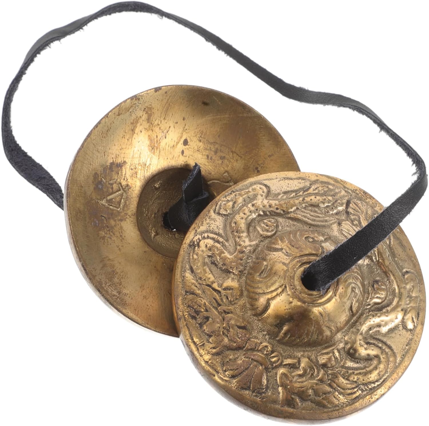 1Pair Copper Finger Cymbals Durable Zills for Spiritual Rituals Musical Performances and Celebrations for Tibetan Ceremonies Sound