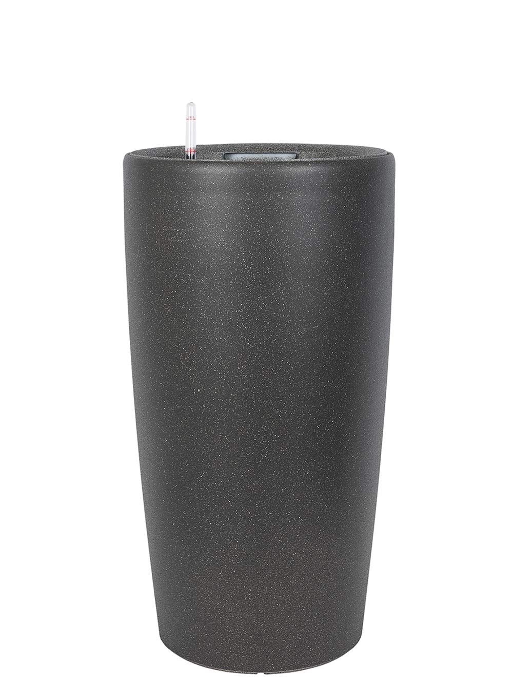 Pflanzwerk® ÖkoSYSTEM Doniczka na Rośliny z Systemem Nawadniania – 58 cm/Ø 34 cm Granit Antracyt, do Użytku Wewnątrz i na Zewnątrz, Ochrona przed Promieniowaniem UV, Markowa Jakość.