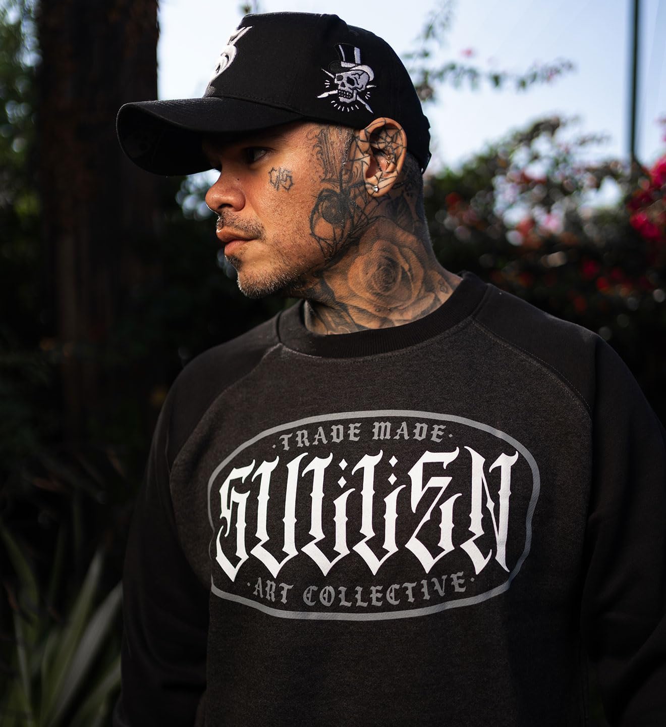 Sullen Men's Station Tattoo Lifestyle Graphic Long Sleeve Pullover Raglan Fleece - Image 5