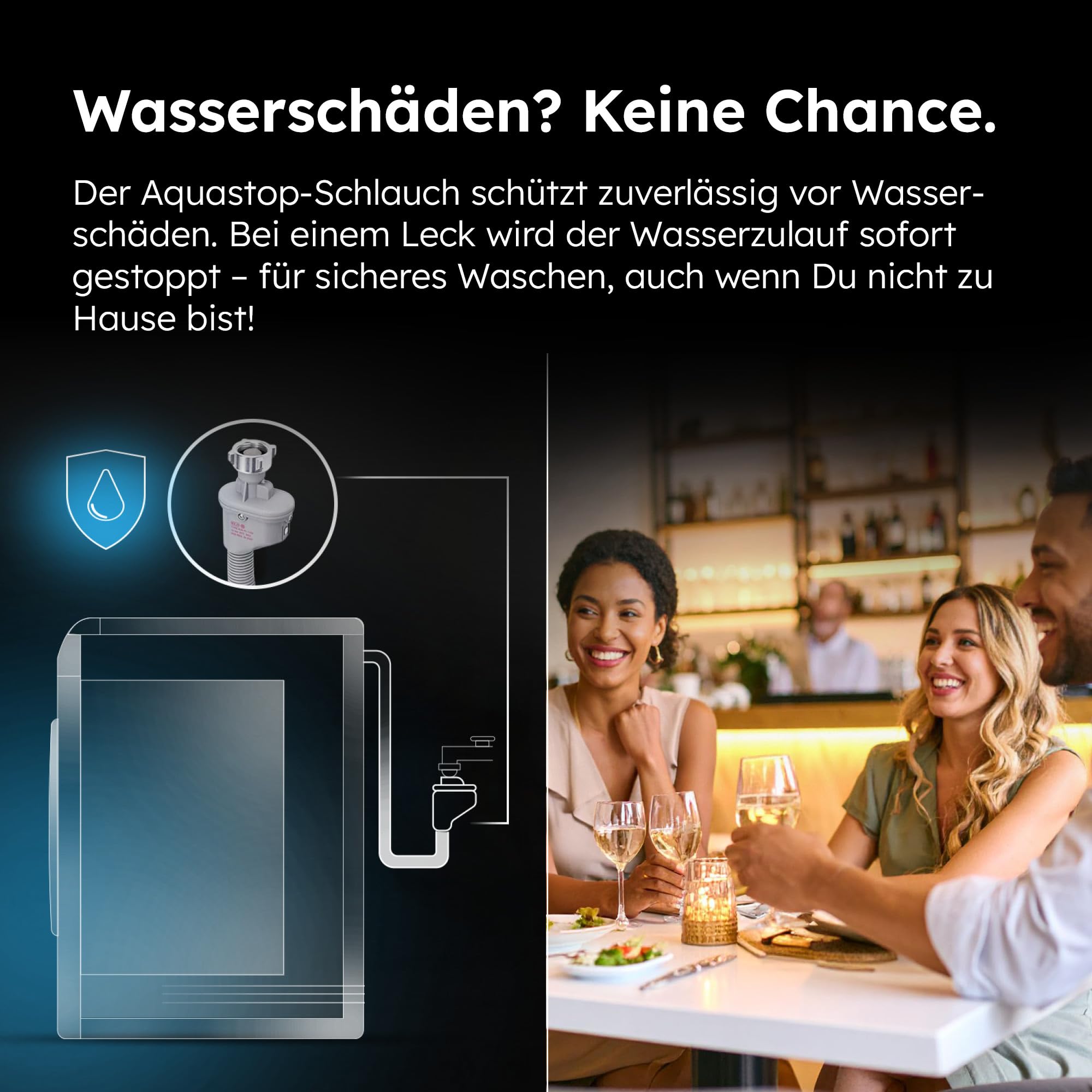 Haier Mini-Waschmaschine 5kg 51cm Breite 70cm Höhe 1200 U/Min Inverter-Motor A-Effizienz HW50-BP12307GU1