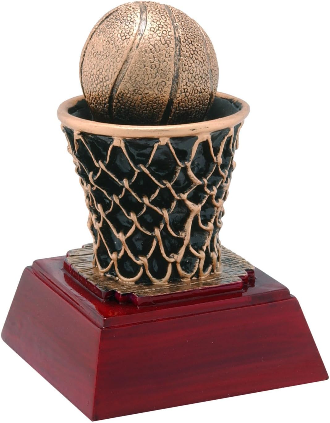 Decade Awards Basketball Trophy - Engraved Basketball Award - Customize Now (4 Inch Tall)