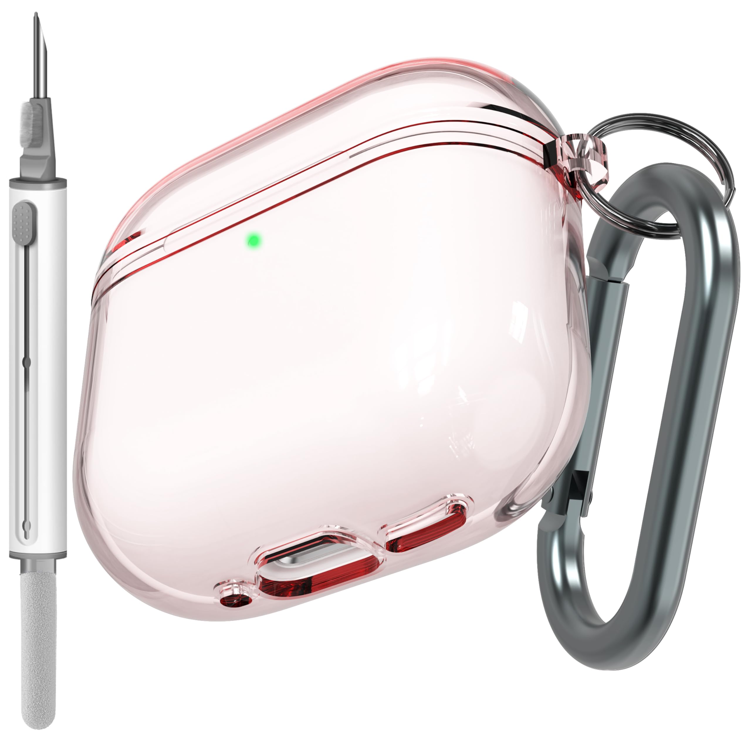 Amazon.com: Veirrw Clear Pink case Compatible with AirPods 4 with