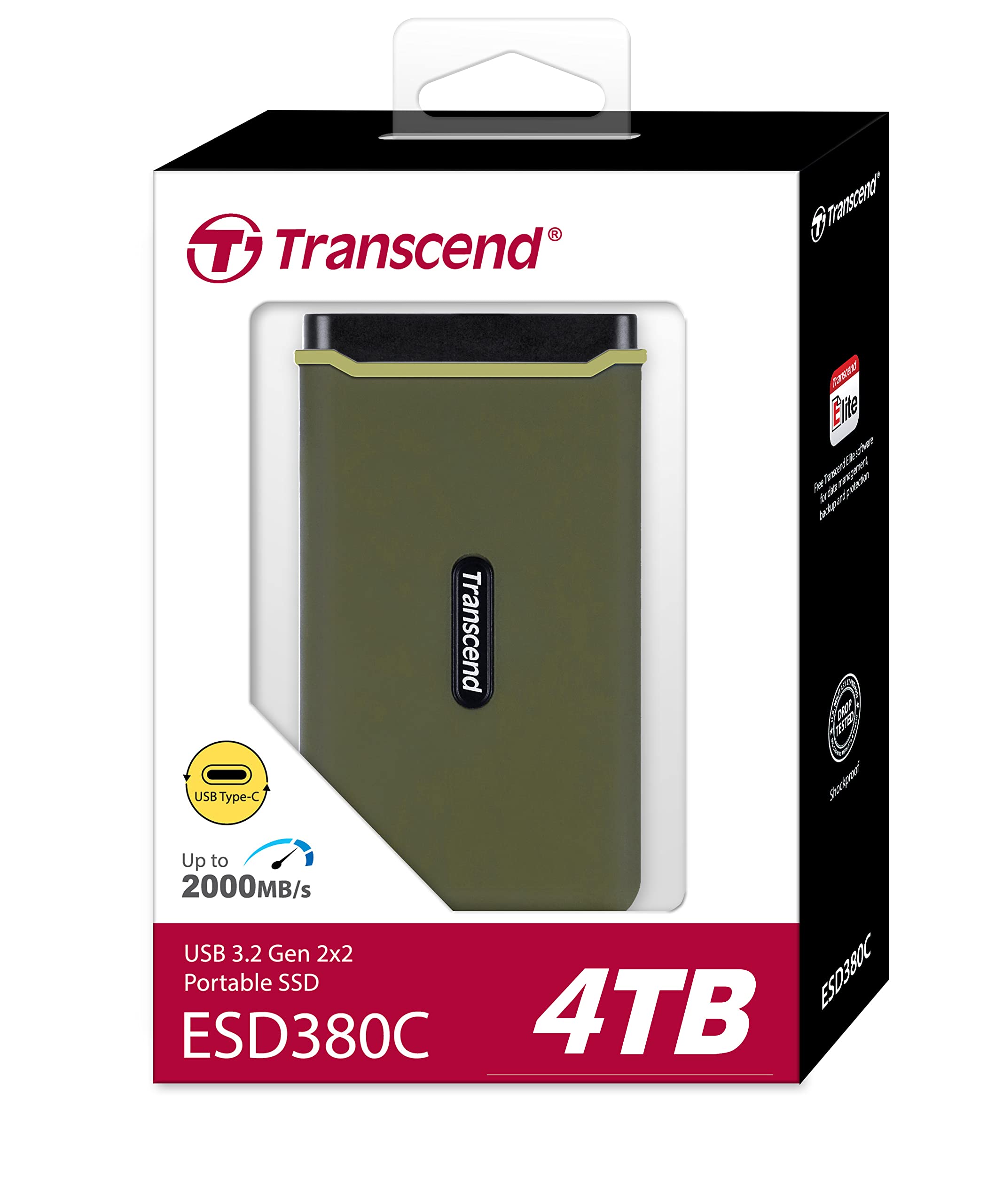 ESD380C 4TB Portable SSD USB 3.2 Gen 2x2 - Dettaglio