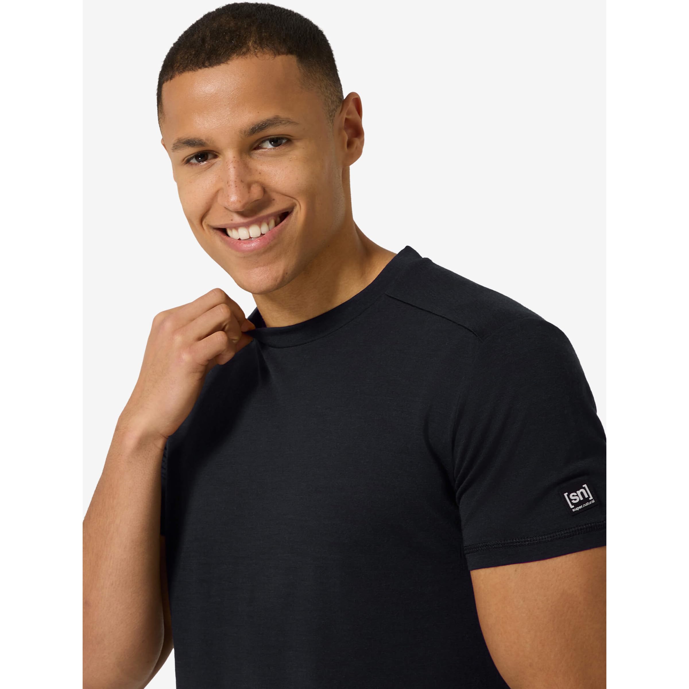super.natural Maglietta Essential, Jet Black, M