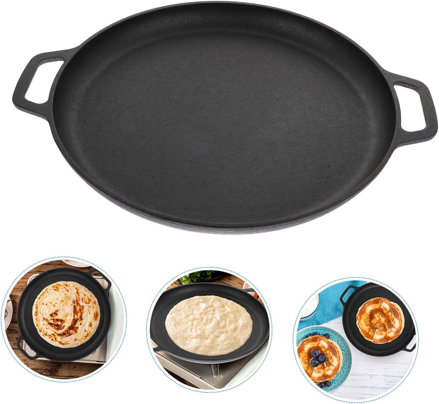 Cabilock Frying Pan Non-stick Home Cooking Pan Great for Pizza Pancake Omelette Even Heat Distribution