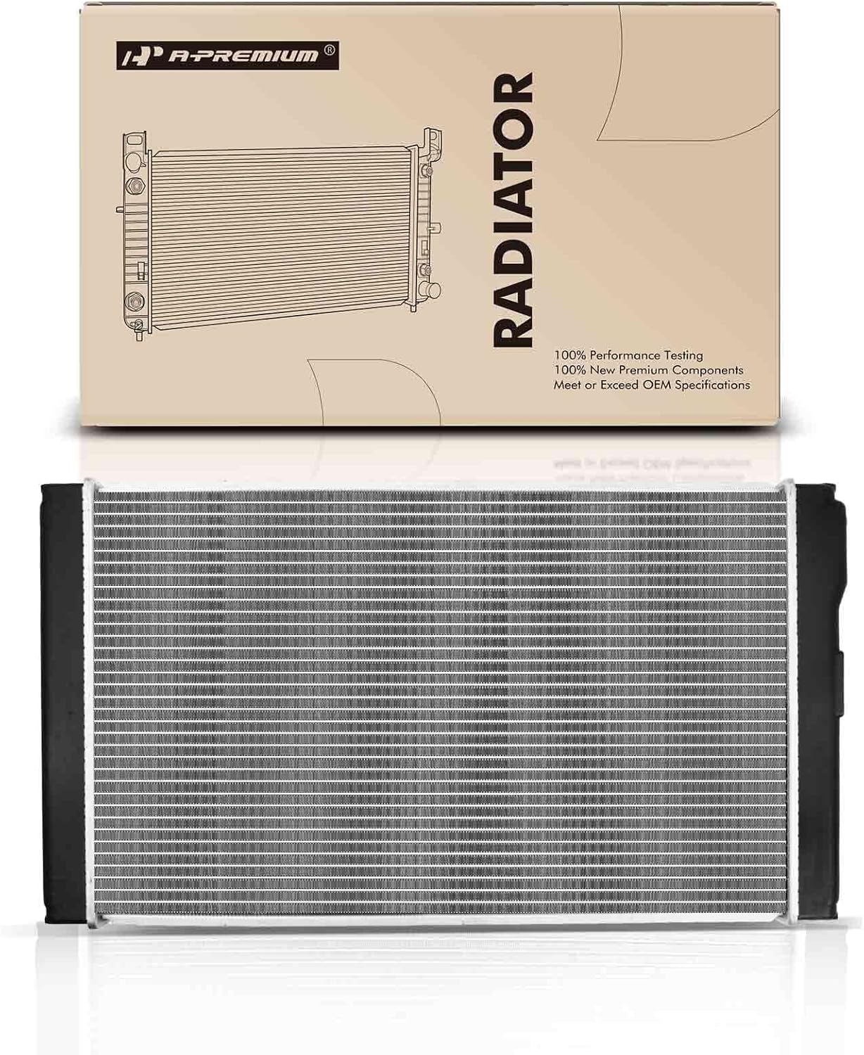 A-Premium Engine Coolant Radiator Assembly Compatible with Toyota Prius 2010 2011 2012 2013 2014 2015, Prius Plug-In 2012 2013 2014 2015 & Lexus CT200h 2011-2016, 1.8L, Replace# 1640037240