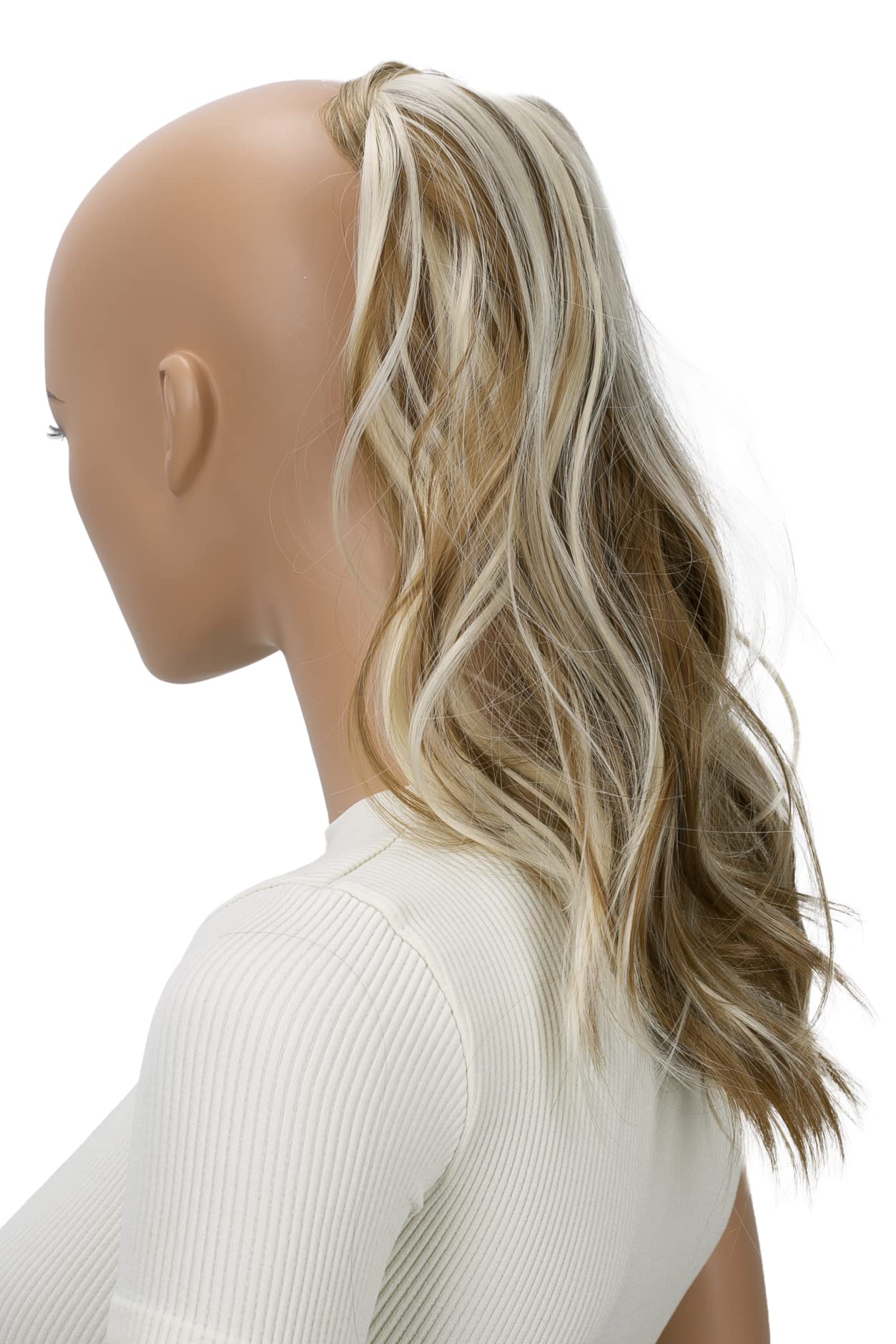 CAISHABy PRETTYSHOP Hannah Hair Braid with Velcro Fastening, Hairpiece Hair Extension, Lightly Wavy Light Brown Blonde Strands, HCK205