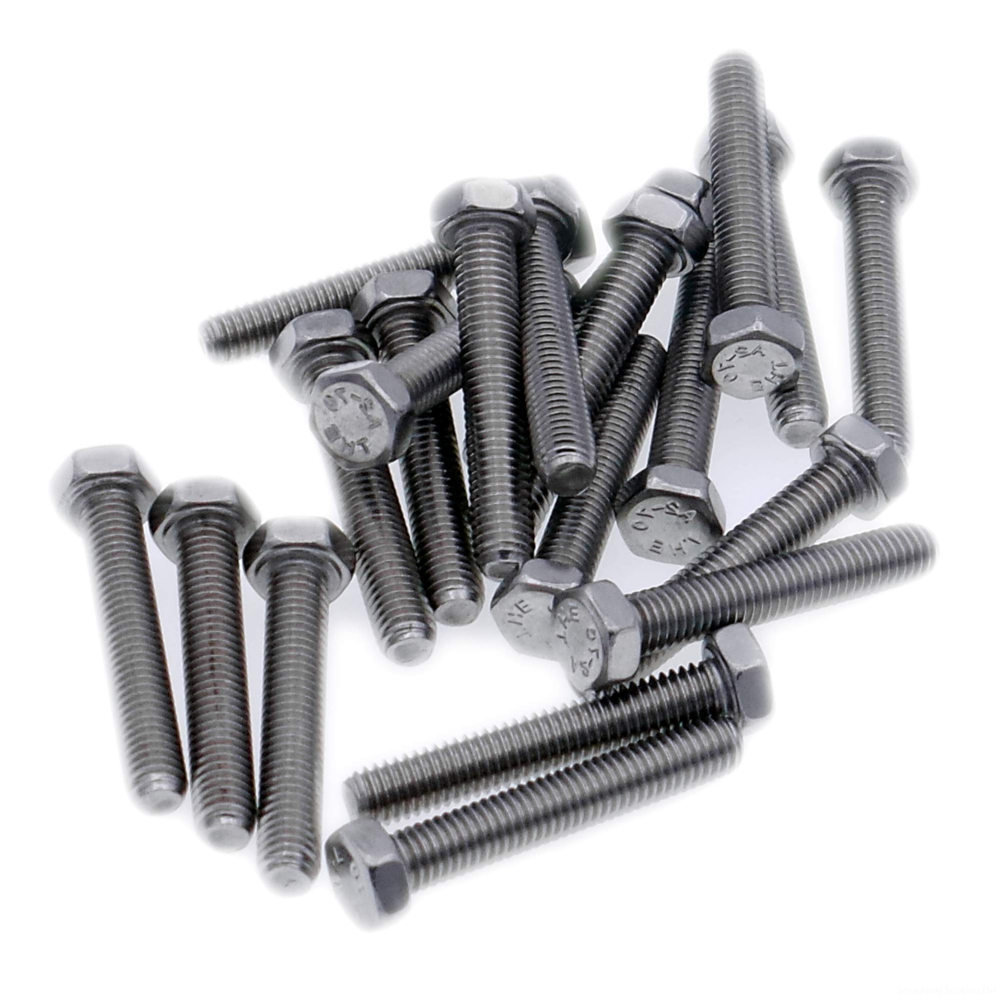 Singularity Supplies M2 (2Mm X 12Mm) Hex Bolt (Fully Threaded Setscrew) - Stainless Steel (A2) (Pack Of 20)