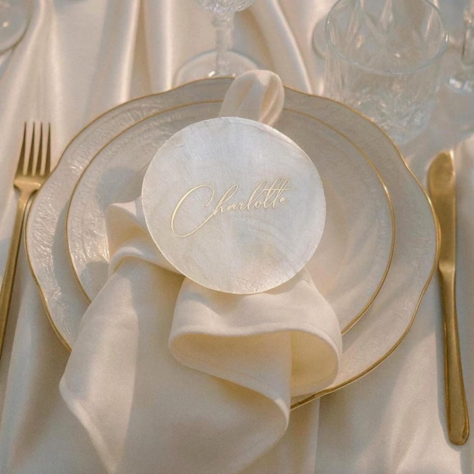 Personalisierte Tischkarten mit Muschel-Namen, Strandhochzeit, Tischkarten für Tischdekoration, Hochzeitsgeschenke, Küstenhochzeitsdekoration, Andenken (50 Stück)