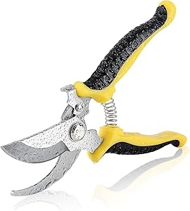 LUCKIESTCA Pruning Shears,Handheld Garden Pruner,Plant Scissors, Bypass Ratchet Pruners,1.2