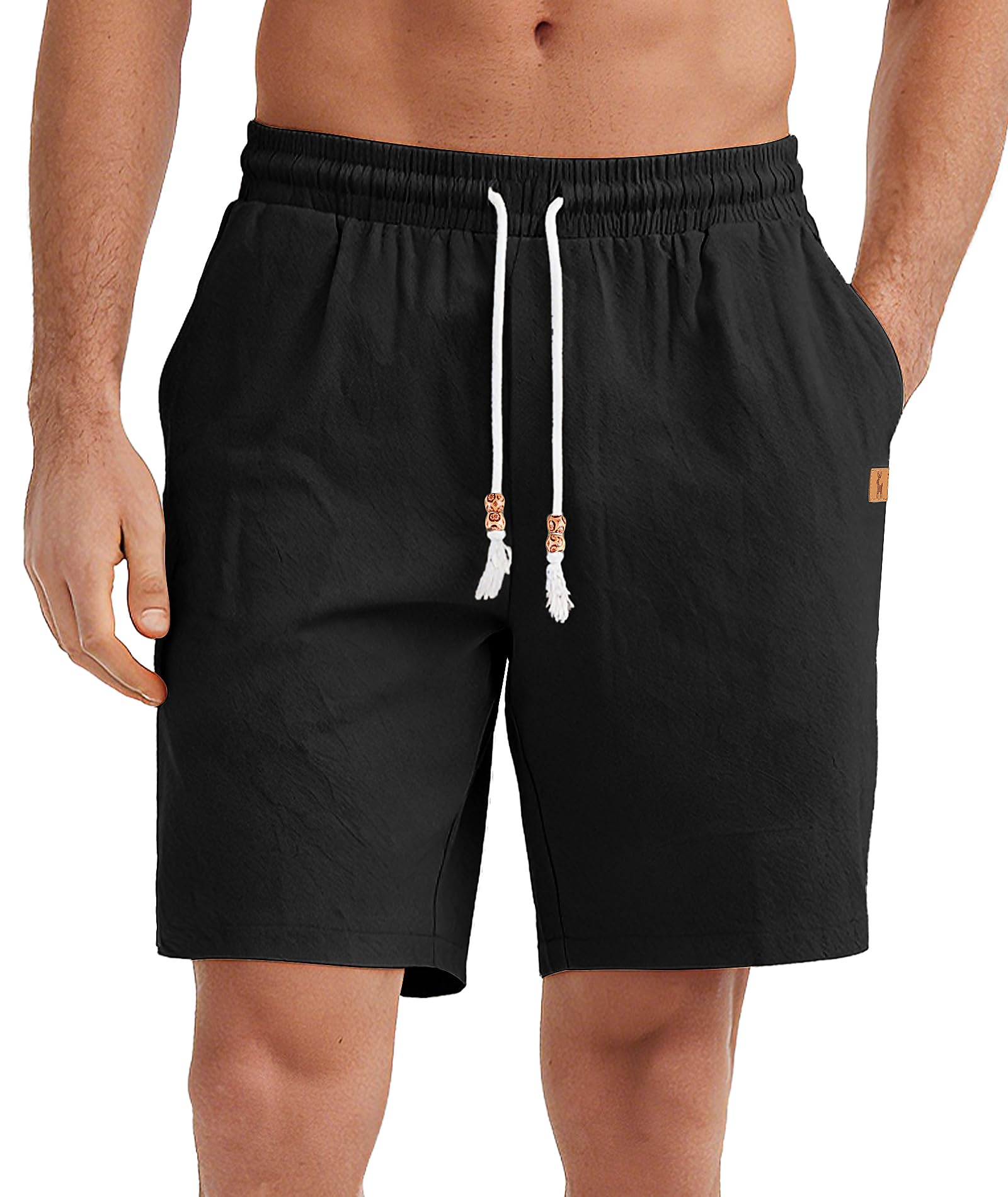 SwissWell Shorts Herren Sommer Freizeit Kurz Hosen Herren Freizeithose Leichte Sommerhose Elastische Taille mit Taschen
