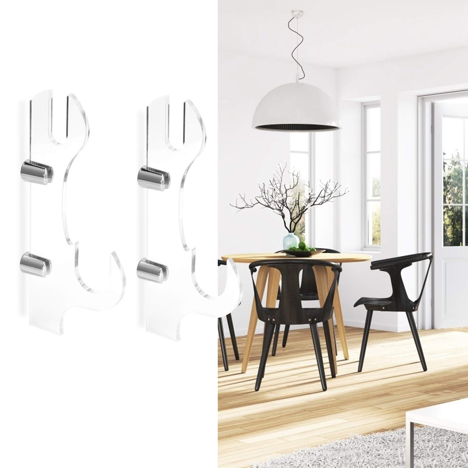 Porta Katane Da Muro TBSZCM Supporto Per Spada Bianco Montato A Parete,Porta Armi Per Arti Marziali,espositore In Legno Per Canna Da Pesca Katana Wakizashi,Accessori Per La Casa Supporti Per Spade A Due