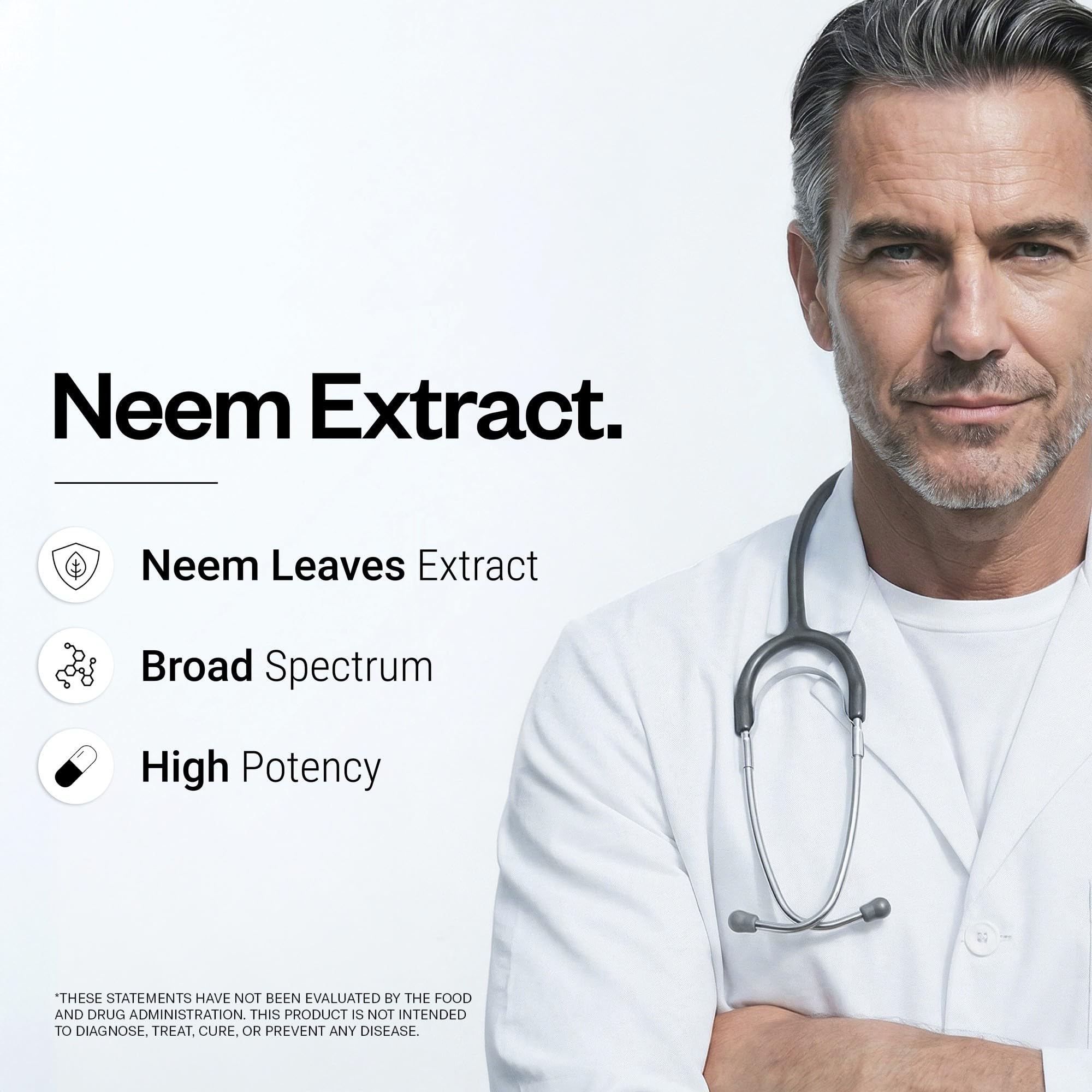Supersmart - Neem Extract 1500mg per Day - Azadirachta Indica Leaf Oil Extract - Neem Supplement | Non-GMO & Gluten Free - 90 Vegetarian Capsules — Amazon image 2