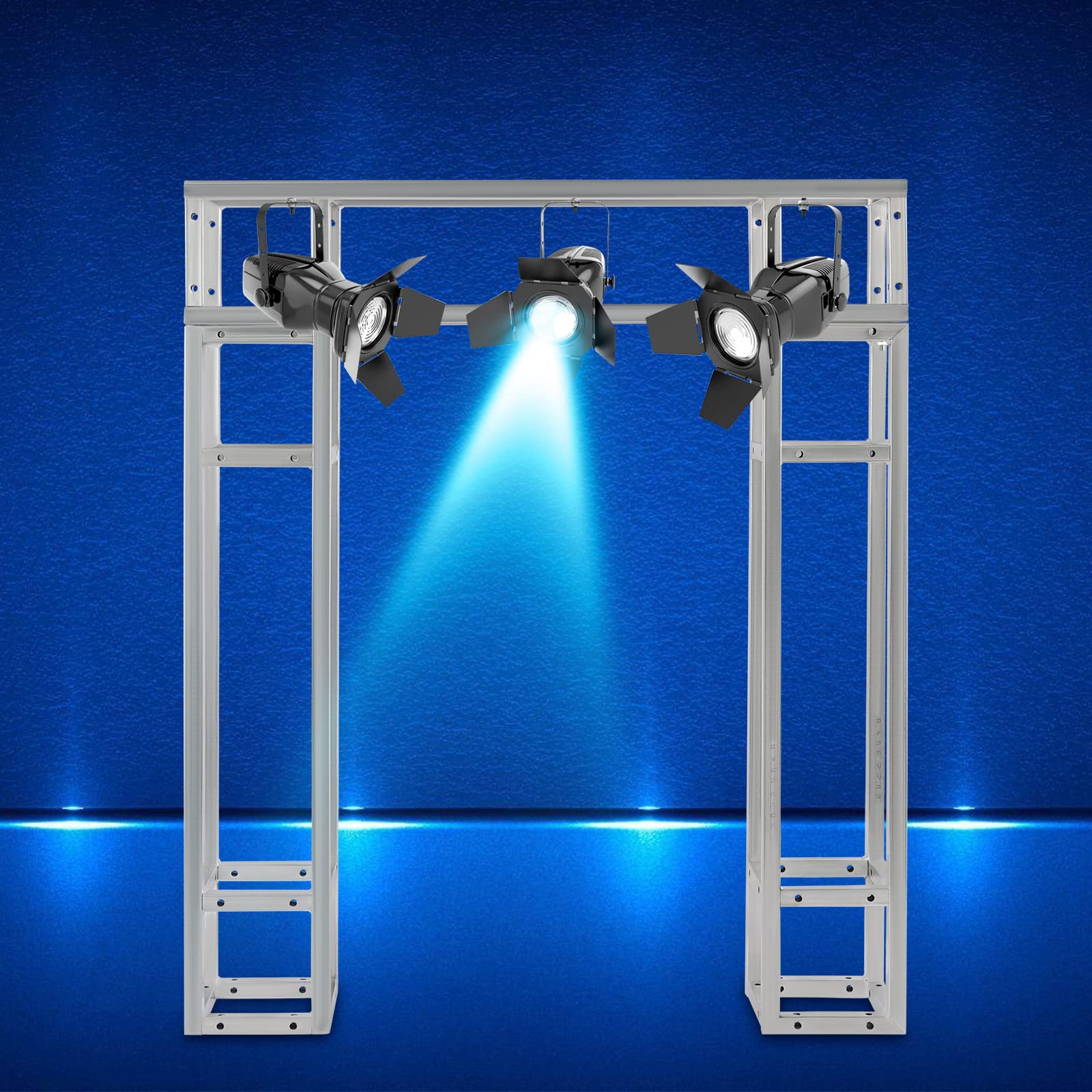 3-Pack Square Truss Segment Kit - Heavy-Duty Metal Tents - 220lb Load Capacity for DJ Stage Lighting, Indoor/Outdoor Use, Easy Setup (7.87