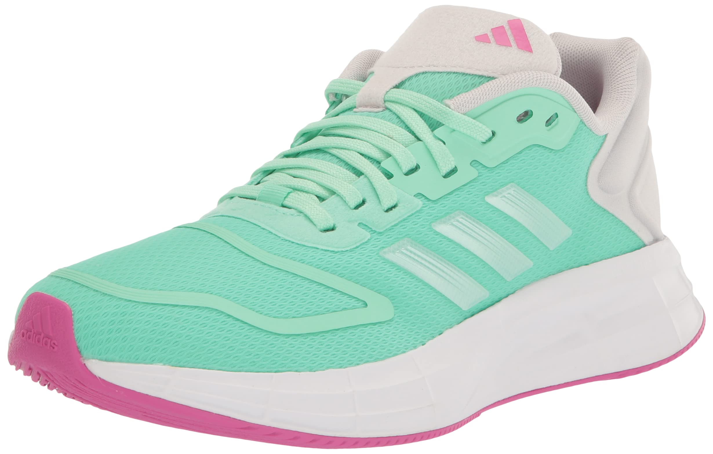 adidas Women's Duramo SL 2.0 Sneaker, Pulse Mint/Zero Metallic/Lucid Fuchsia, 9.5