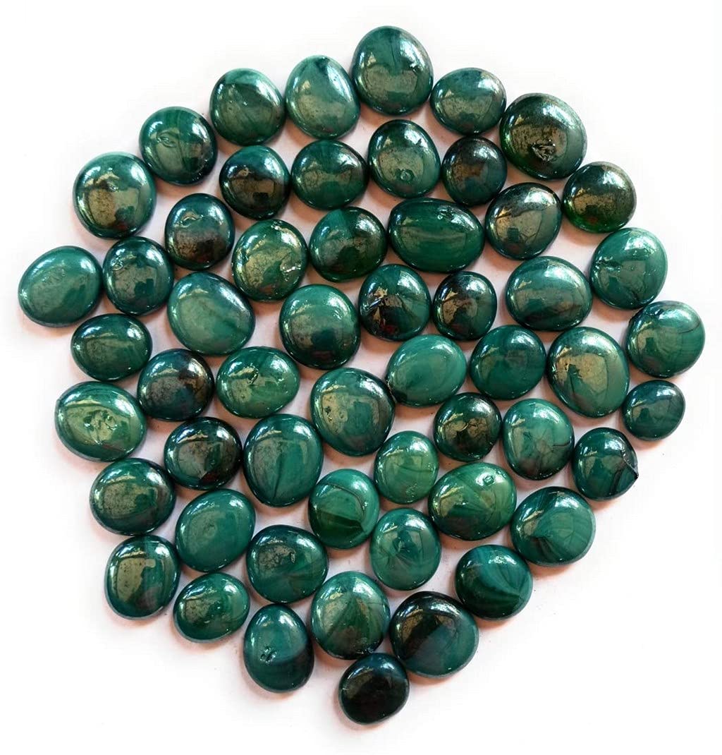 OhhSome [1KG] Green Special Polished Shiny Glass Pebbles for Home Garden Aquarium Landscape Outdoor Decoration (B09M8BV4FN) Amazon Price History, Amazon Price Tracker