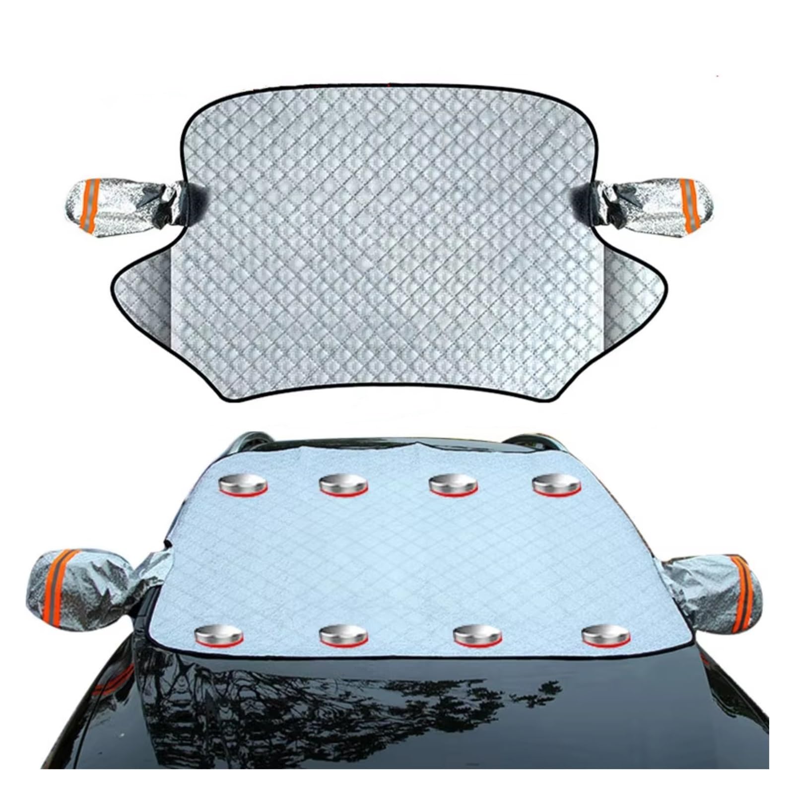 Copertura Antineve Addensata Copertura Parabrezza Extra Large Protezione Cofano Parasole Magnetico Coperture Parabrezza Anteriore Parasole Per Parabrezza Auto(Ordinary)