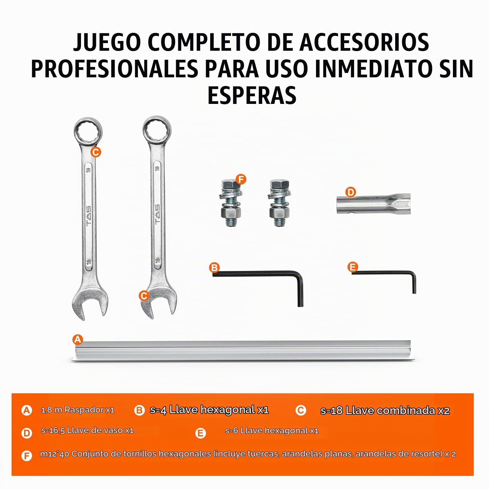 VEVOR Regla Eléctrica para Hormigón Gas 1830 mm Kit Flotador de Barra de Borde Recto de Aluminio 6500 rpm Acabado Cemento de 4 Tiempos con Mangos Regulables en Altura Herramienta para Hormigón