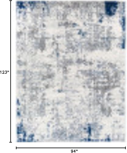 Vista 90 de Artistic Weavers Arti - Alfombra abstracta moderna de 5 pies, 3 pulgadas, Redonda, Aguamarina/coral Agua / coral