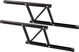 Black Lift up Modern Coffee Table Desk Mechanism Hardware Fitting Furniture Hinge Spring Stand Rack Bracket (Black)