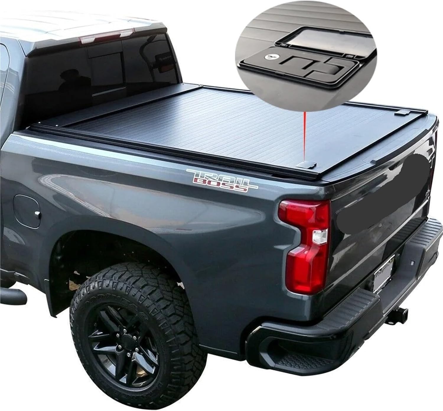 Roller Lid Shutter Pickup Truck Bed Cover Hard Aluminum Retractable Tonneau Cover for 2014-2024 Compatible with Isuzu D-Max