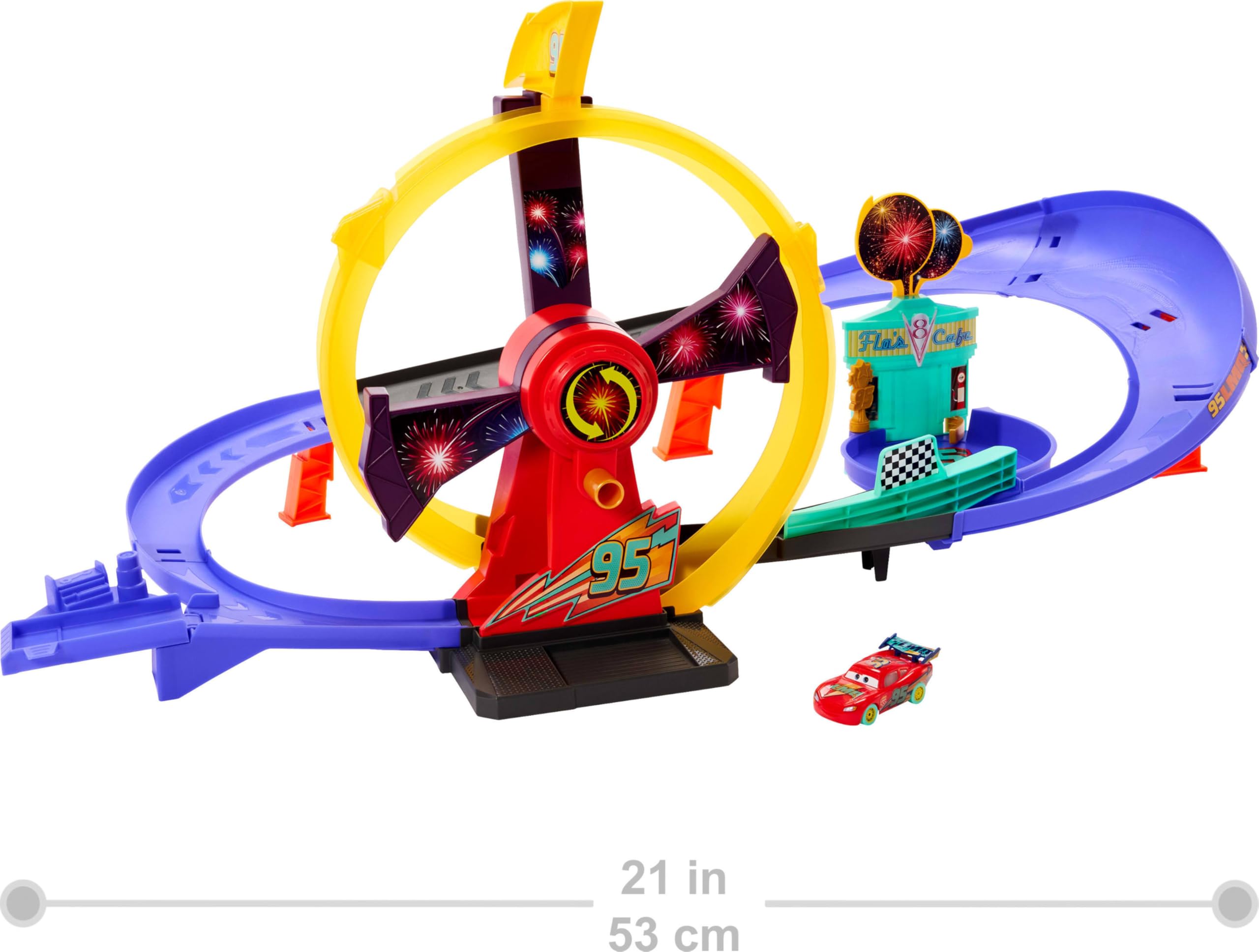 Disney Pixar Raceway Track Set 激レア Amazon.com: Mattel Disney Pixar Cars Toy Track Set with Light-Up